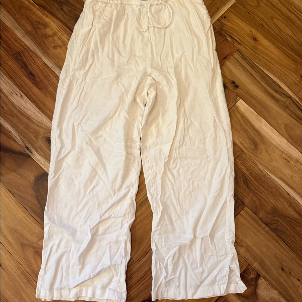 White Linen Pants